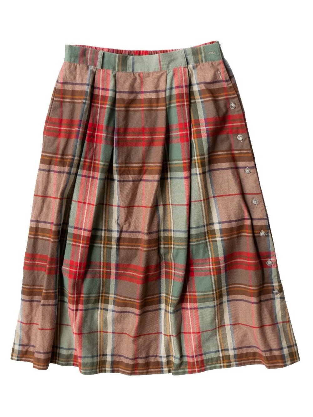 Talbots Tartan Plaid Midi Skirt 100% cotton